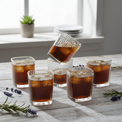 Glass Cups Set 6 Pcs